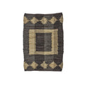 DOORMAT LEATHER WITH JUTE BROWN NATURAL