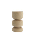 SIDE TABLE JAN PAPER MACHE BEIGE