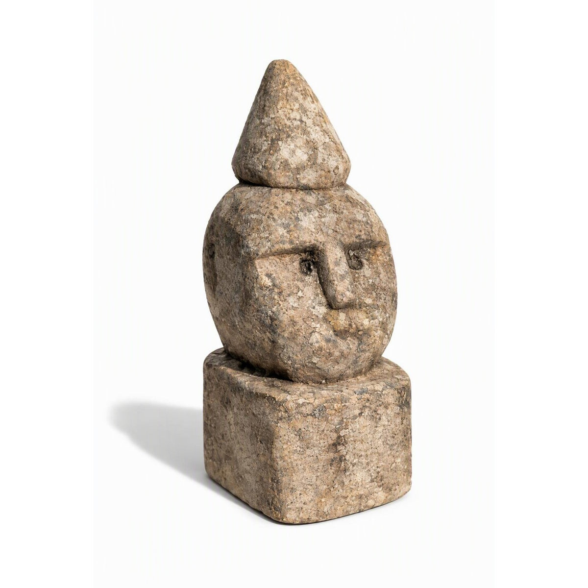 Small Primitive Statue Summit Head Batu