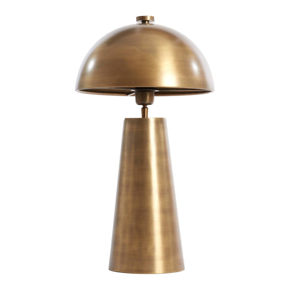 Bronze Mush table lamp with a domed mushroom-style shade and tapered base