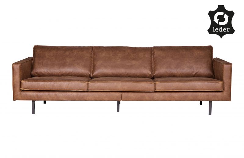 BERLIN SOFA RECYCLE LEATHER COGNAC 277 - PRICE ON REQUEST