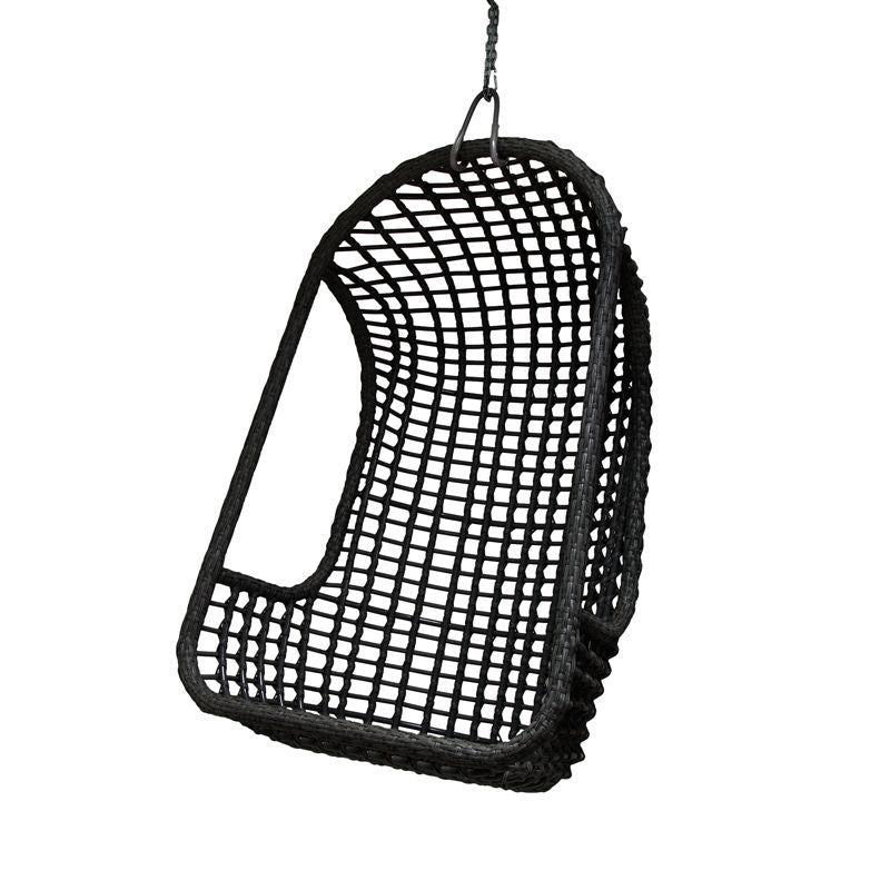 OUTDOOR HANGING CHAIR PE BLACK