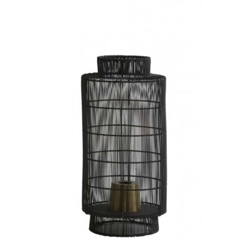 TABLE LAMP WIRE CYLINDER BLACK