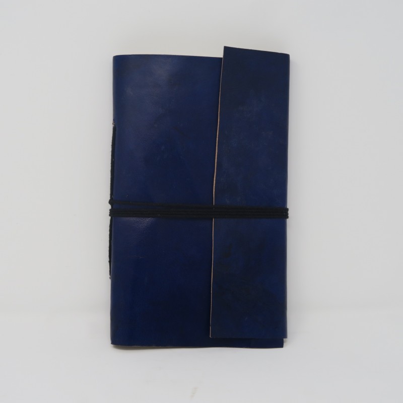 LEATHER NOTE BOOK BLUE