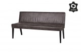 RD RECYCLE LEATHER DINNER BENCH COGNAC   - BENCHES