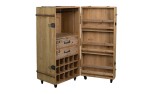 WINE CABINET 15 SOLID WOOD ANTIQUE FINISH - CABINETS, SHELVES