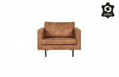 RD RECYCLE LEATHER ARMCHAIR COGNAC 