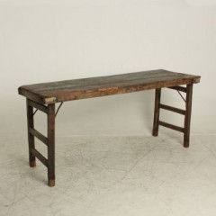 MARKET FOLDING CONSOLE TABLE BROWN 